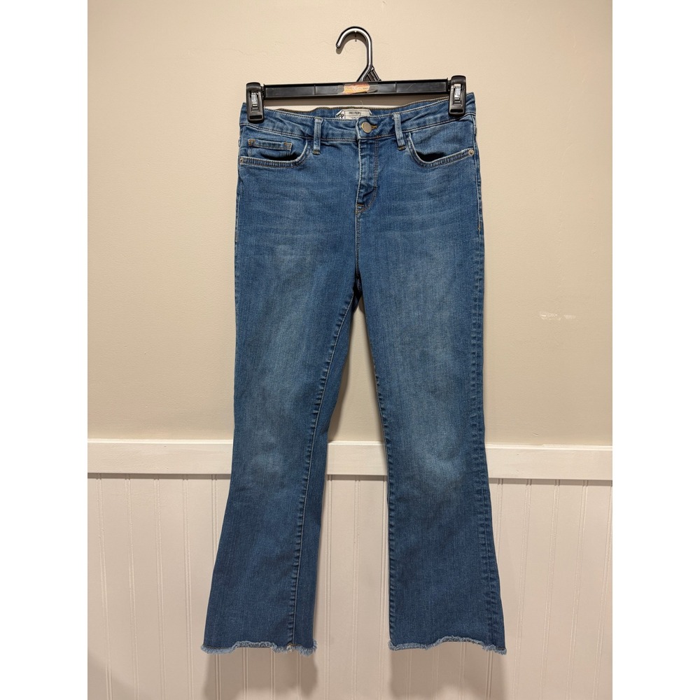 Free People Medium Wash Jeans Fringe Boho Blue Casual Women Size 29